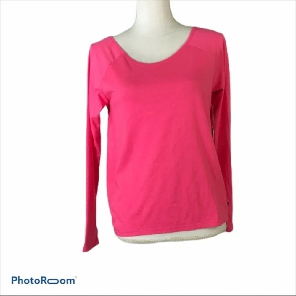 Fabletics aviana pink cross back top NWT
